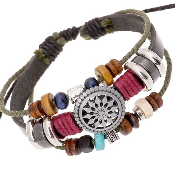 Handwoven Bohemian Multilayer Bracelet - Unique Beaded Jewelry for All Occasions - Picture 1 of 6